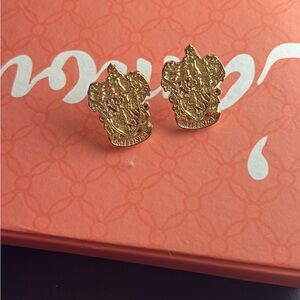 Gold Crest Gryffindor Earrings